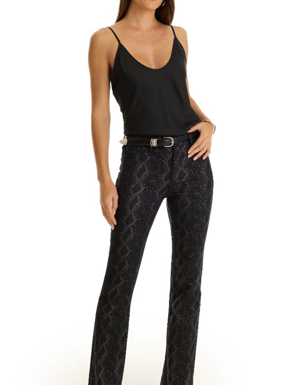 Noli Python-Print Coated Pant NEW - Picture 4 of 5